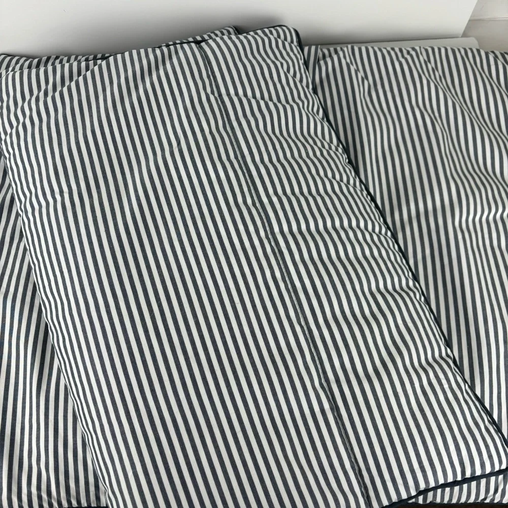 Pottery Barn-Wheaton Percale Striped Comforter Sham Set(2)Standard - Picture 12 of 16